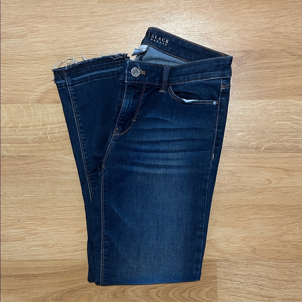 White House Black Market Cropped Skinny Jeans